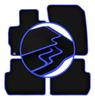 CARLUX-BLUE Car Mats For: Mitsubishi Outlander III PHEV SUV (2012-)