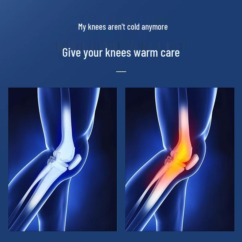 Heated Knee Massager with Vibration Therapy for Cold Legs & Elderly Use