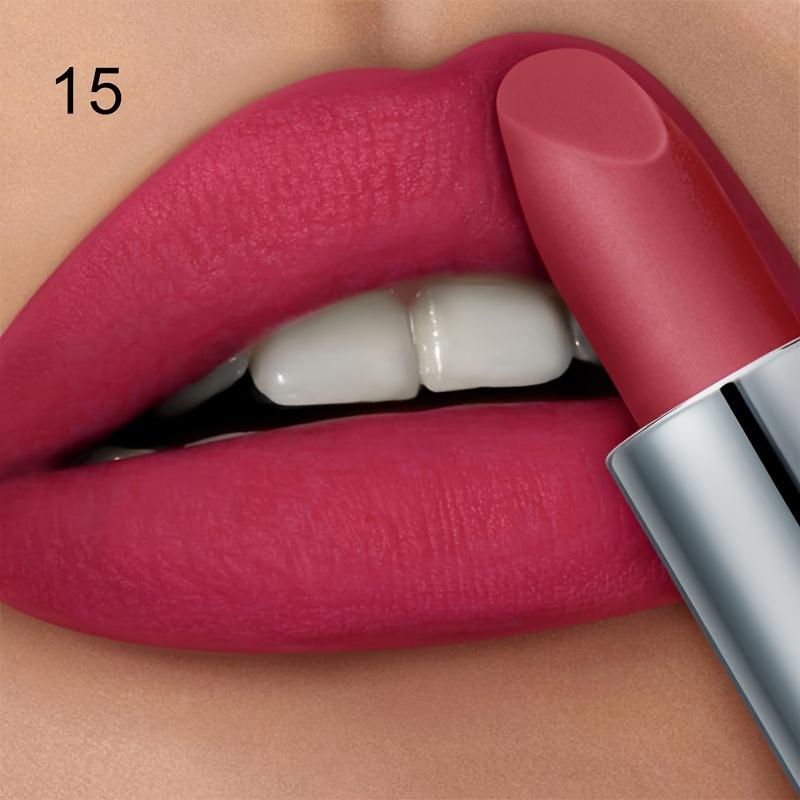 

Матовая роскошная губная помада, водостойкая долговечная глазурь для губ, насыщенные цвета, блеск для губ, высокопигментированный макияж для губ, подарок для женщин 15#