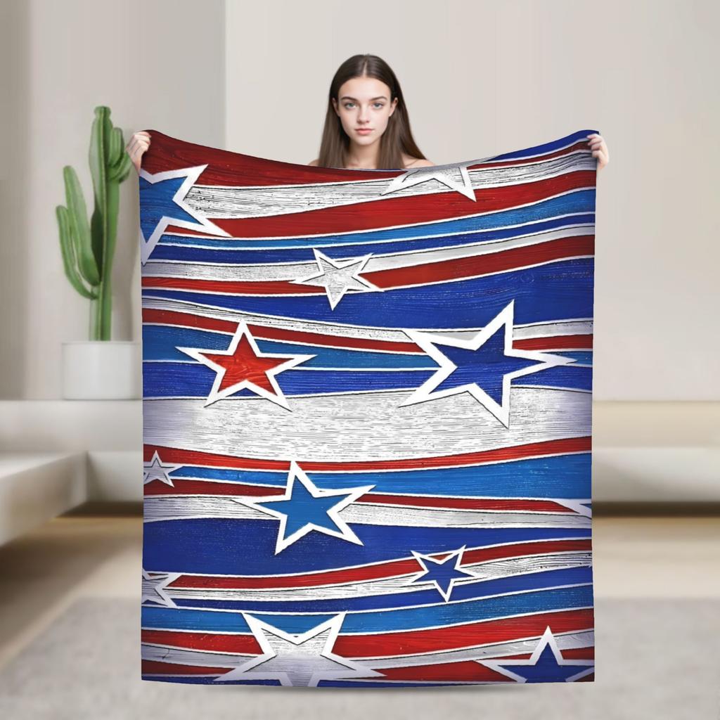 American Flag Blankets Quality Warm Throw Blanket Spring Airplane Travel Couch Chair Street Trend Bedspread