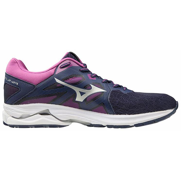 Mizuno Scarpe da Corsa Wave Kizuna Donna Basse Blu Scuro/Argento/Viola J1GD191003