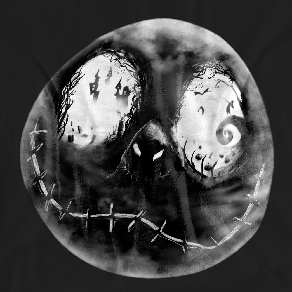 The Nightmare Before Christmas Unisex Adult Jack Skellington Face T-Shirt