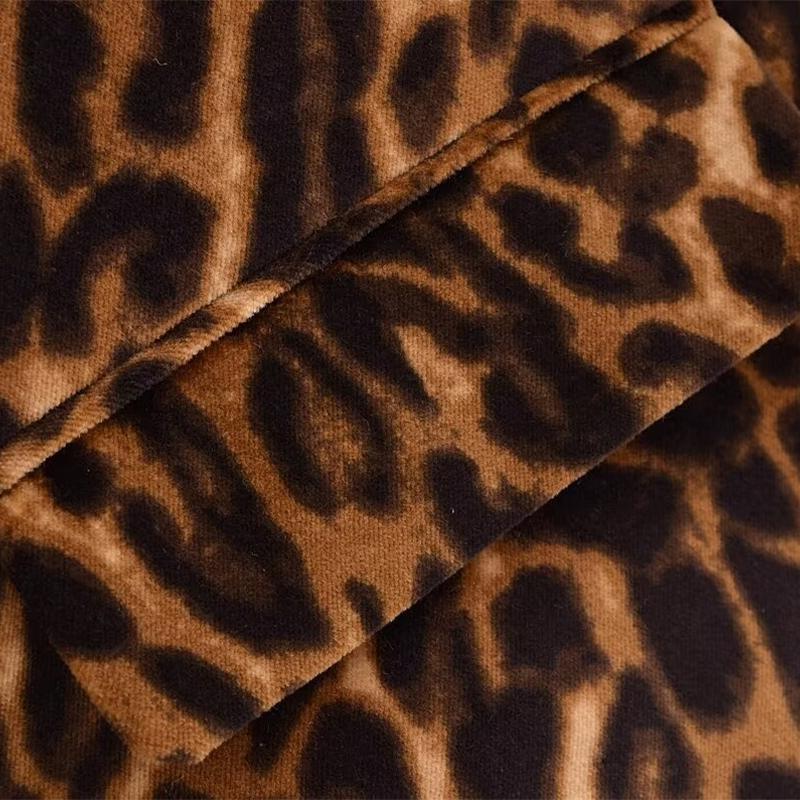 Damenrock Sexy Pendeln Enganliegender Hüftumarmender Rock Leopardenmuster Neue Mode Kurze Röcke Frühling und Herbst Bürodame