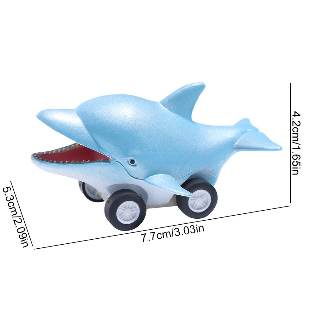 Cute Press and Go Car Toy Great White Shark Killer Whale Pull Back Toy Car  Birthday Gift