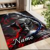 Custom Name "Flame Warrior's Name" Carpet Rug Customizable Soft Washable Anti-Slip Home Living Room Sofa Mats Personalized Rug. 0909149