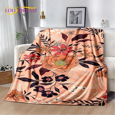 Hoja de Plátano Planta Tropical Hoja Manta de Felpa Suave, Manta de Franela Manta para Sofá de Sala de Estar Dormitorio Cama Cubierta de Picnic