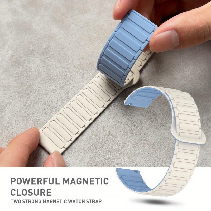 Wave Pattern Magnetic Strap for Huawei GT5/5 Pro/4/3/3 Pro Comfortable Flexible Smartwatch Replacement Fitness Watch Band