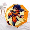 1PC DragonBallZ, GokuArtwork Automatic Open/Close Umbrella, 8-Rib Sturdy Frame, Lightweight Portable Umbrella, Commute, Business - Ideal Gift for Frie