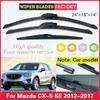 Do Mazda CX-5 CX5 KE 2012 2013 2014 2015 2016 2017 Samochód Przednie Tylne Pióra Wycieraczek Szczotki Nóż Akcesoria Haczyk J 24"+18"+14"