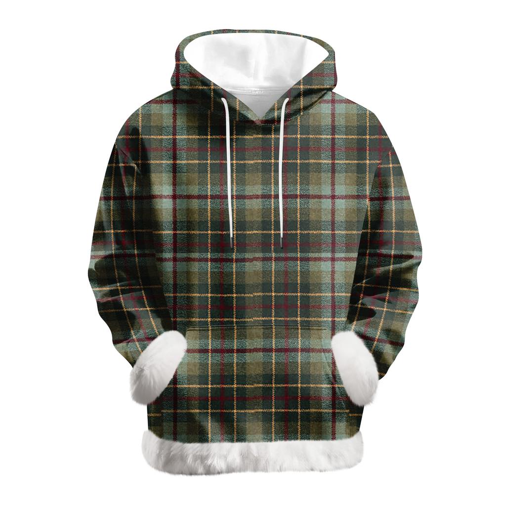 Damen Casual Mode Print Langarm Kapuzenpullover Top