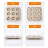 New 6/9/12 Cavity Cake Mold Chestnut Shaped Non-stick Coating Baking Tray Reusable DIY Muffins Moulds Afternoon Tea