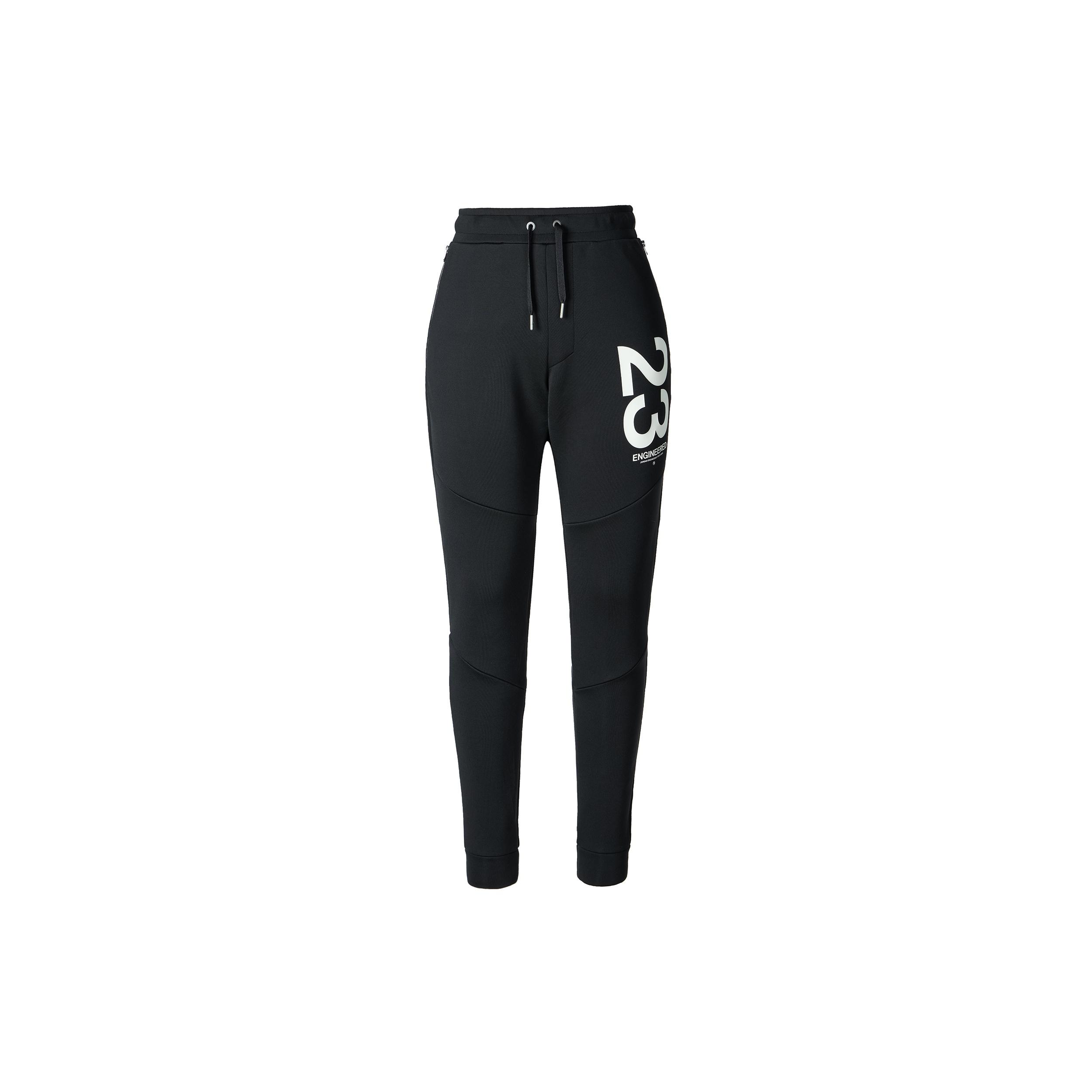 Air Jordan 23 Flight Space Cotton Athleisure Casual Sports Long Pants Black Men s BQ4645-010 XS