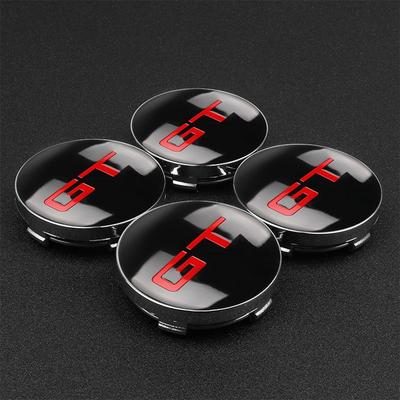 4 × 60MM GT Logo emblème centre de roue capuchons de moyeu voiture Auto couvercle de moyeu de roue Badge enjoliveurs accessoires de jante