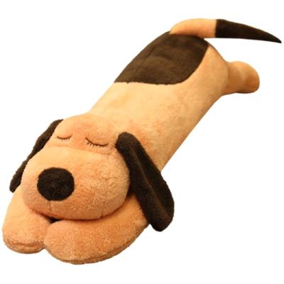 Stylish Soda Plush Cat Body Pillow, Dachshund, My Choco (Brown, 100cm)