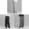 Men Summer Ice Silk Casual Pants With Drawstring Waist For Youth Comfort Fit