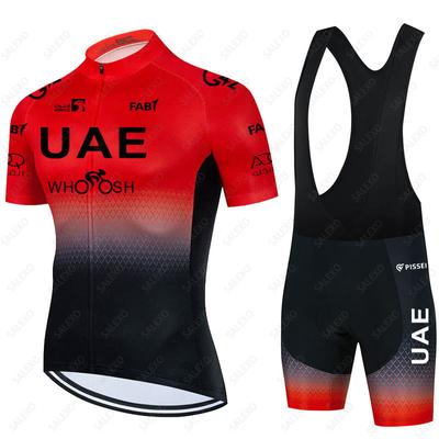 Uae Cycling Jersey Set Mens Summer Breathable Short Sleeve Bicycle Clothing Suit Mountain Bike Sportswear Ropa Maillot Ciclismo