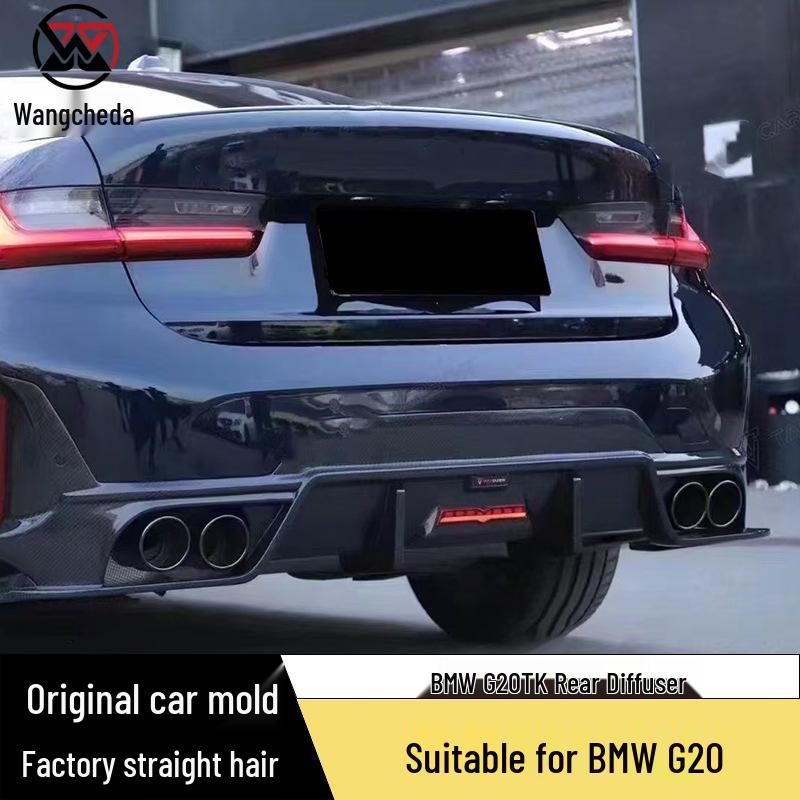 BMW 3 Series G20/G28 Carbon Fiber Rear Diffuser & Bumper Spoiler