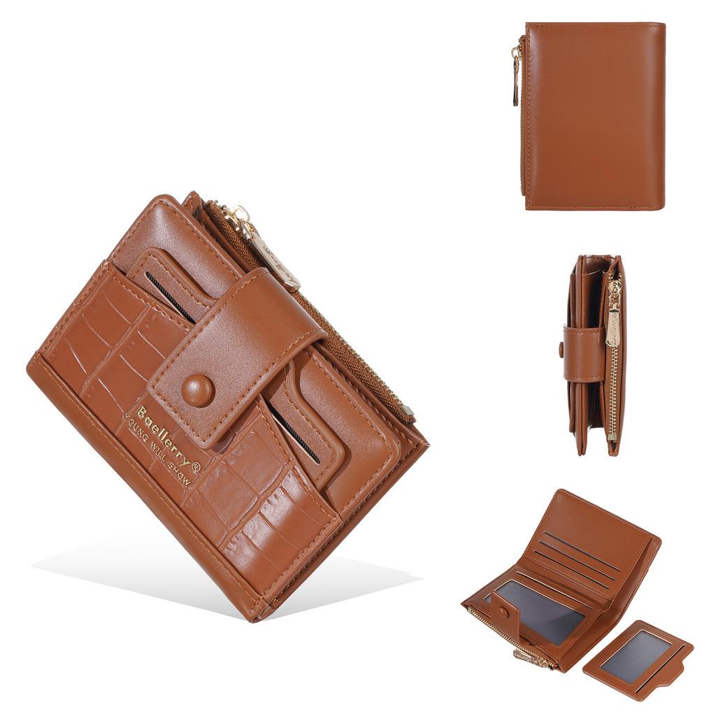 Womens Pu Wallet With Card Slots And Money Clip For Daily Use
