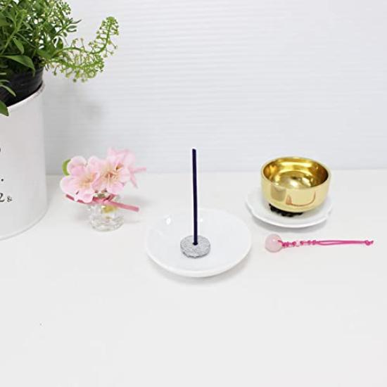 Seasonal Small Flowers, 12 Months of the Year Buddhist Flower Set, Incense Burner, Mini Bell, Sakura Bell Stand, Rose Quartz Bell, Pet Memorial, Cute