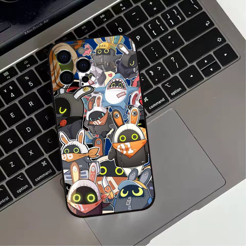 Zenless Z-Zone Zero Bangboo Phone Case For iPhone 17,16,15,14,13,12,11 Plus,Pro Max,XS,Soft Silicone Black Cover