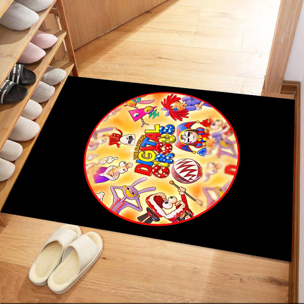 Digital Circus Area Rug Suitable For Outdoor Game Room Dormitory Study Room Antislip Rug Anime Office Decor Best For Christmas