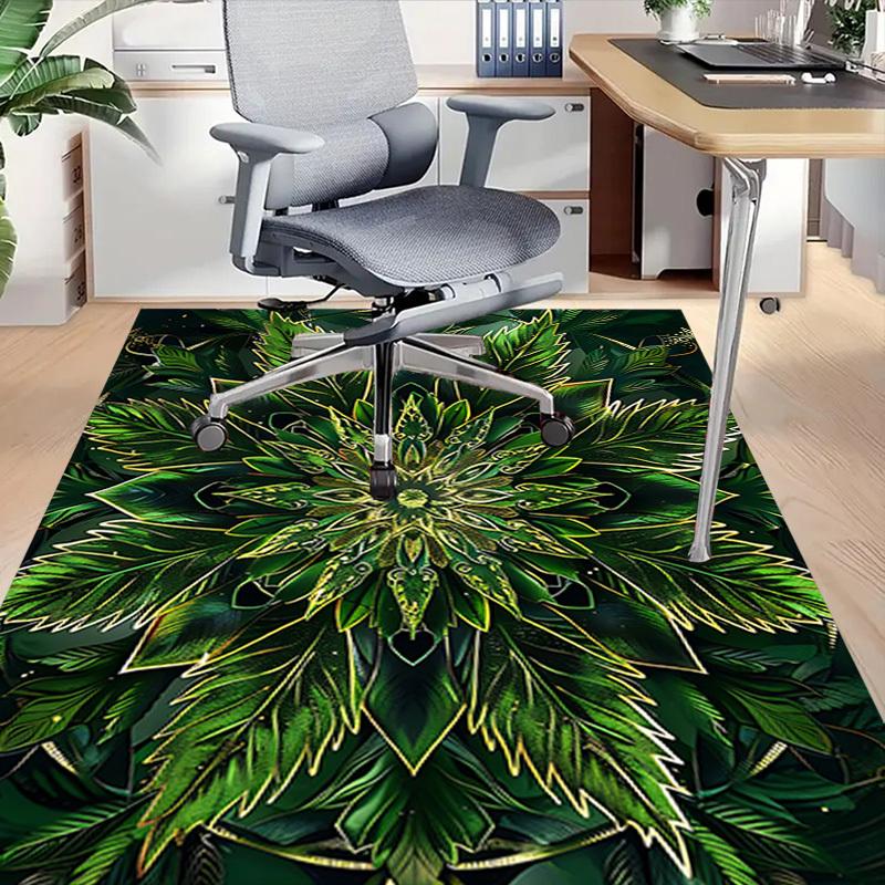 1PC Leaf Pattern Extra Large Non Slip Floor carpet, Office, family, bedroom Large Area Rug Indoor Rugs, Vibrant Colors