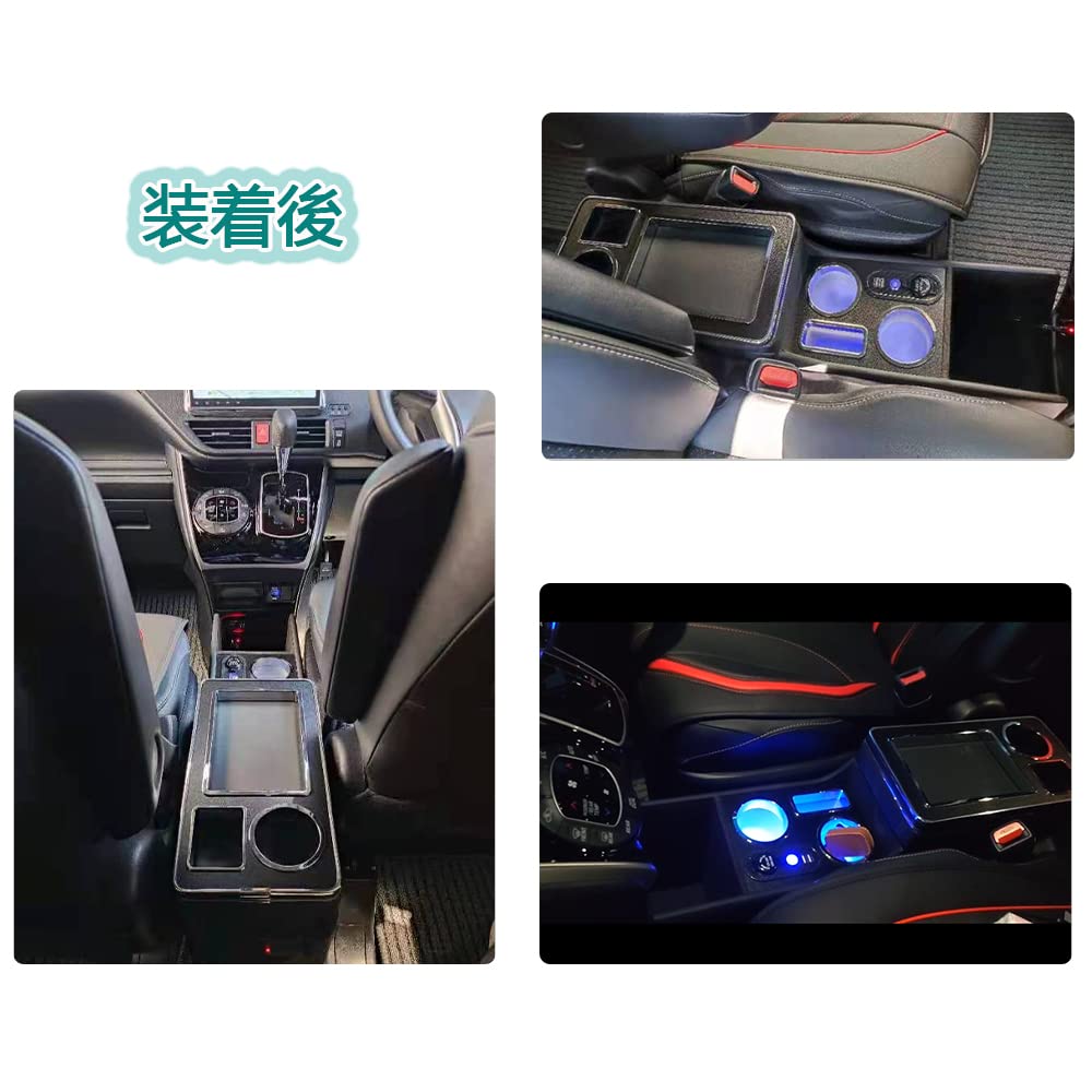 SGALUPA Console Box for Toyota and Armrest Compatible with 80 70 and 60 Series NOAH and Voxy and 80 Series Gasoline Wireless Voxy, Noah, Estima,