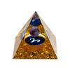 12 Zodiacs Orgone Crystal Pyramid,Amethysts Obsidians Healings Crystals Pyramid Constellations Pyramid for Money Health