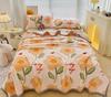 New Milk Fiber Printed Blanket 300G Cloud Mink Velvet Cover Blanket