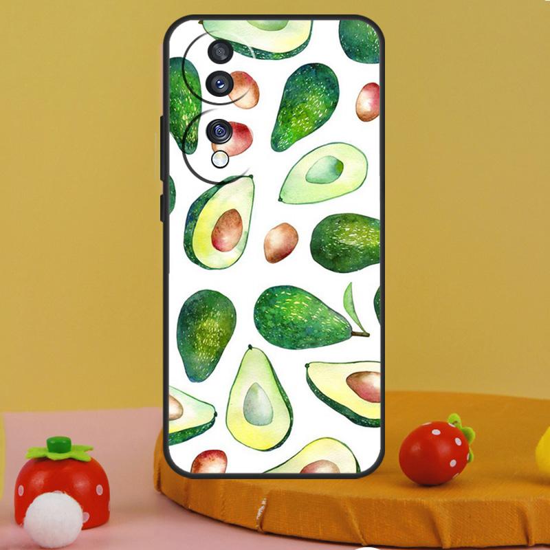 FUNNY AVOCADO Smile JOKE Case For Honor 200 Pro X9c X9a X8a X7a X6a X7 X8 X9 X8b X9b 50 70 90 Magic 6 5 Lite Cover
