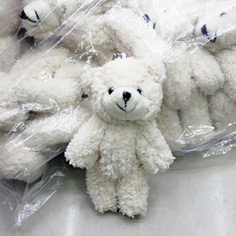 Adorable 10pcs 12cm Mini Plush Bear Wedding Gift Decor Soft Stuffed Dolls