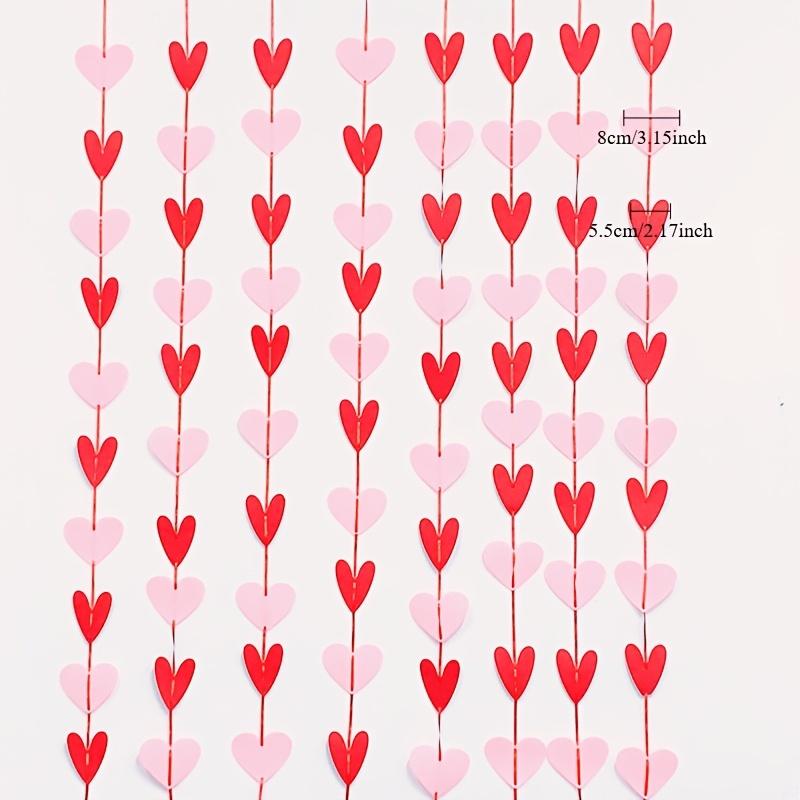 80pcs/40pcs Valentines Bunting Banners String For Wedding, Valentine's Day, Anniversary, Party, Bridal Shower, Engagement, Decor