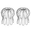 Silver Downpipe Sieve Adjustable Fit Adjustable Gutter Easy Installation Effective Blockage Reduction Fits 87 To 100 Mm