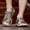 fashion Men's Sandals Summer Beach Shoes Casual Roman Shoes Outside Breathable Mens Sandals Summer Comfortable Light Sandalias Hombre