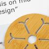 1Pc Bamboo Wooden Coaster Thick Anti-Scalding Insulation Non-Slip Pot Bowl Mat