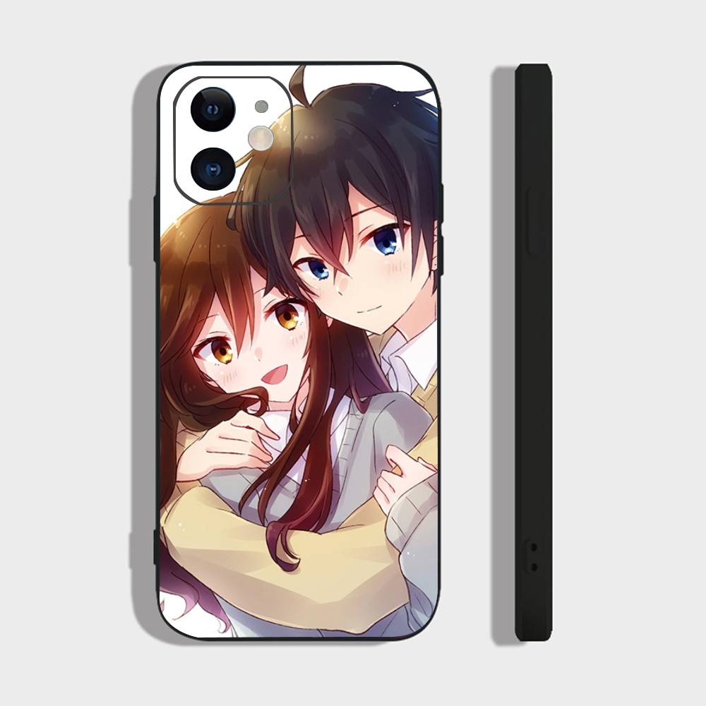 Japanese Classic Anime H-Horimiya Vintage Phone Case For IPhone 17 Air 16 15 14 13 Pro Max 11 12 Black Silicone Cover