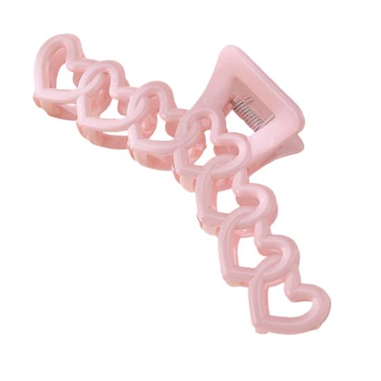 Women Hair Claw Hollow Heart Design Strong Hold Non Slip Hairpins Back Head Shower Hair Clips Hair Accessories