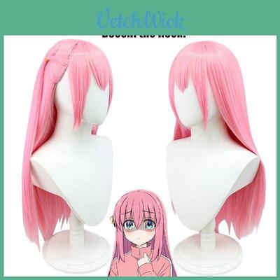 Long 70cm Bocchi The Rock Gotou Hitori Cosplay Wig Soft High Temp Fiber
