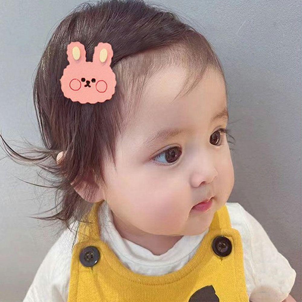 5Pcs/Set Cute Cartoon Hair Clip Not Hurt Hair Reusable Headwear Bangs Clips Gifts