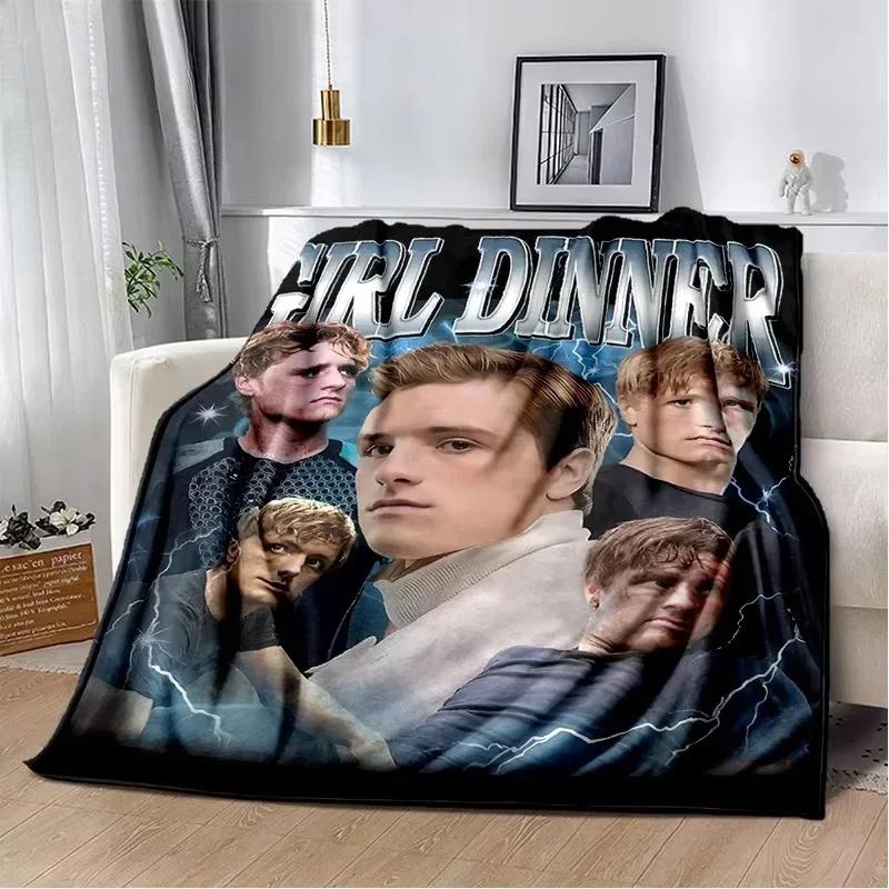 Handsome Star JJosh Hutcherson Soft Flannel Throw Blanket for Bed Home Picnic Comfortable Cozy Blanket for Kids and Adults