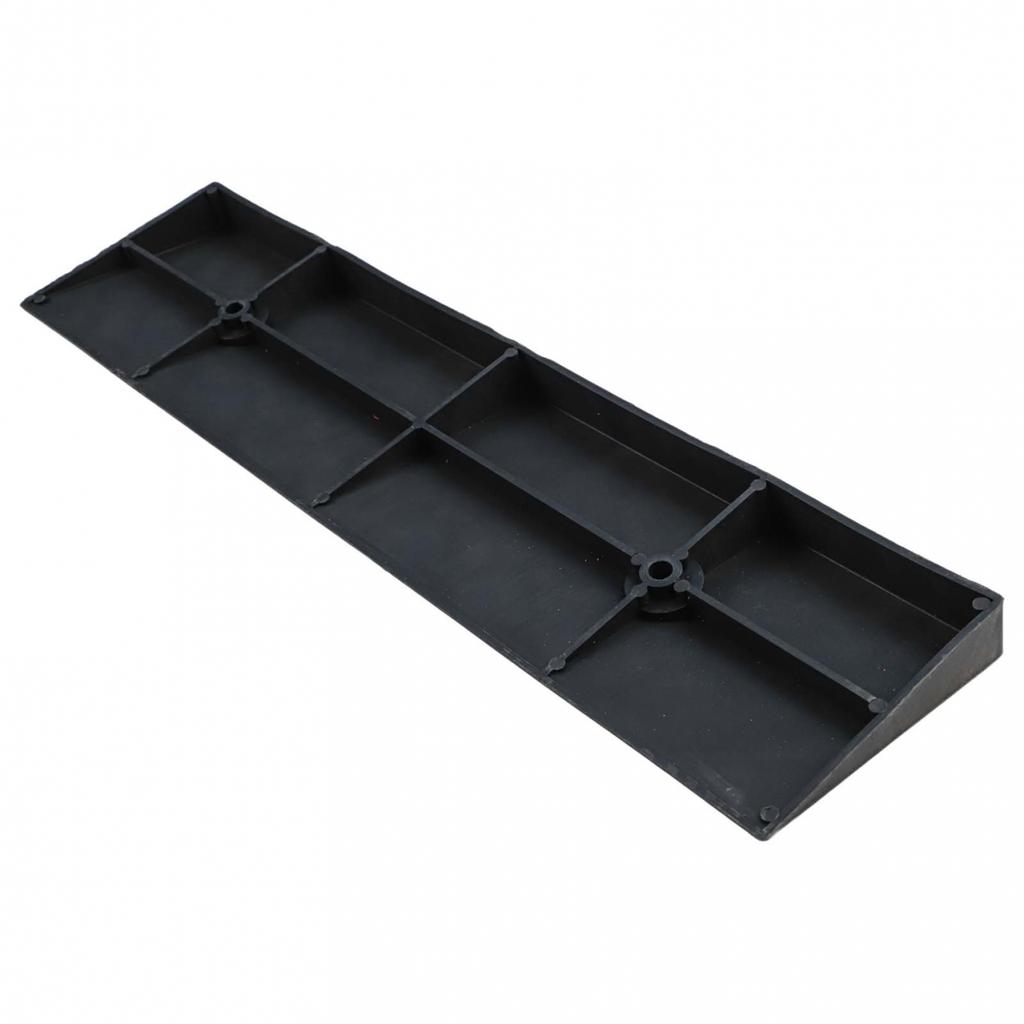 Black Plastic Kerb Ramp 30mm High Non Slip Threshold Ramp for Cars and Bicycles