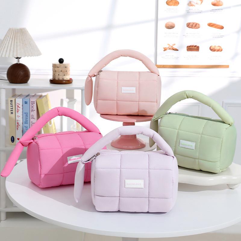 Portable Plush Pouch With Polyester Storage For Daily Use Womens Organizer