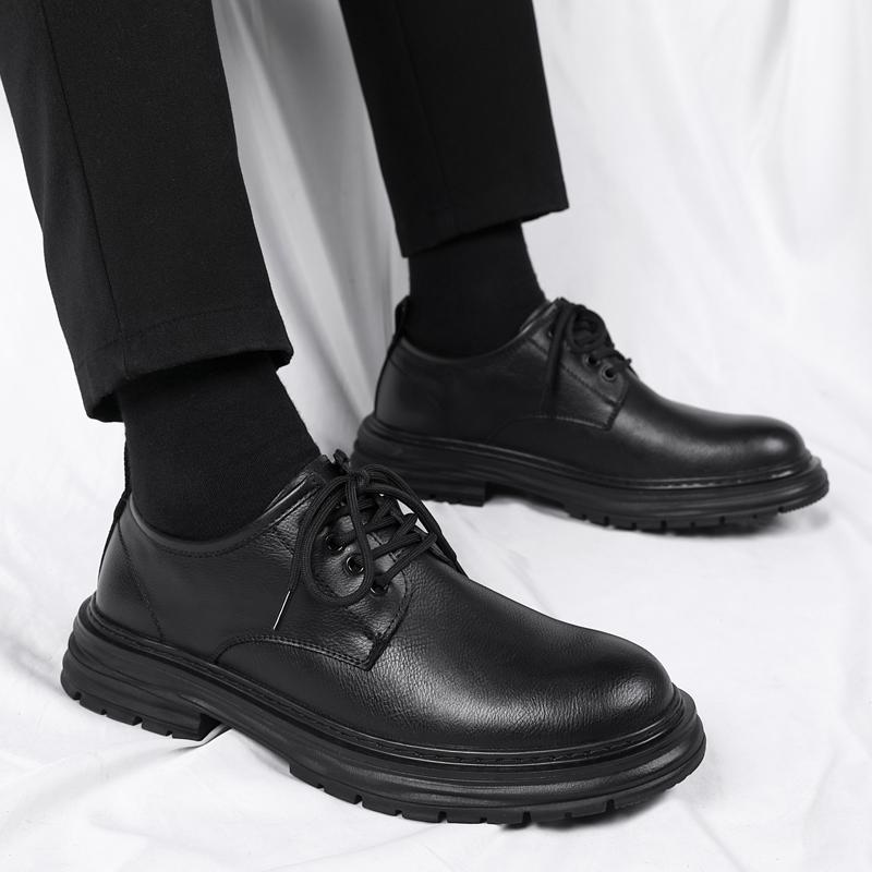 Fashion High Quality Leather Oxford Shoes Men Comfort Breathable Outdoor Sneakers Shoe Brand Handmade Soft Leather Business Casual Shoes