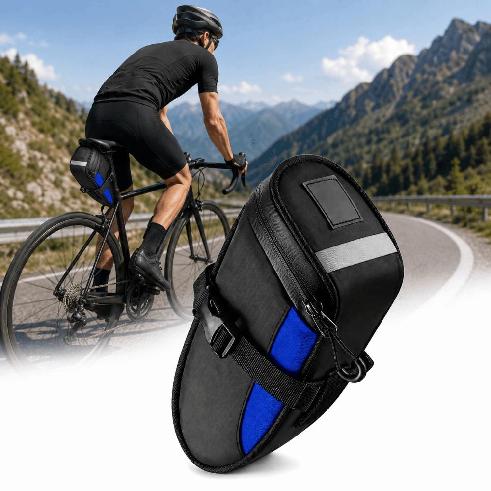 1.2L Capacity Cycling Tail Bag Waterproof Cycle Storage Bag Bike Saddle Bag  Under Seat Storage