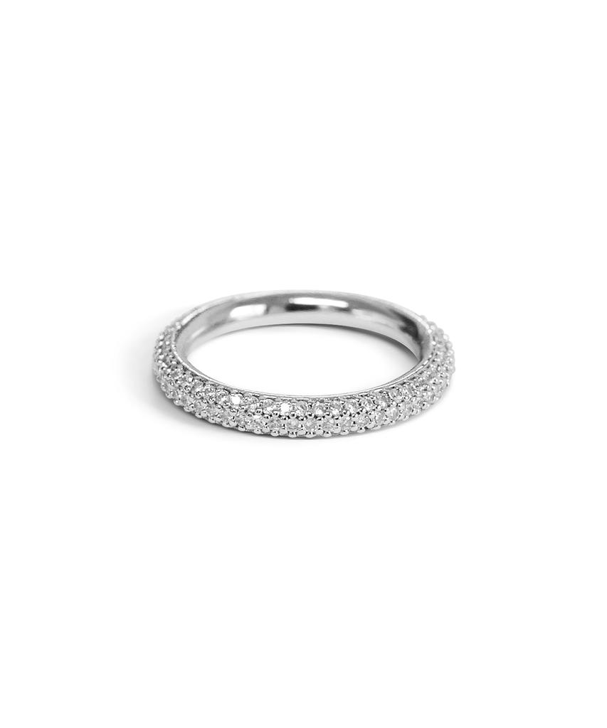 Smgt Full Fave Round Full Pavé Cubic Ring