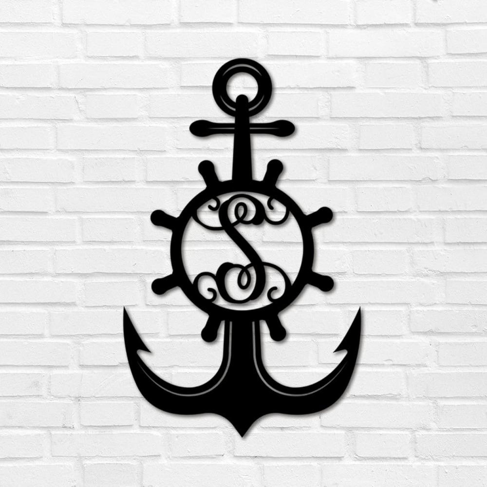 Custom Iron Letter Metal Wall Art Monogram Address Sign Retro Plaque Garage Patio Backyard Garden Decoration 12 Inch