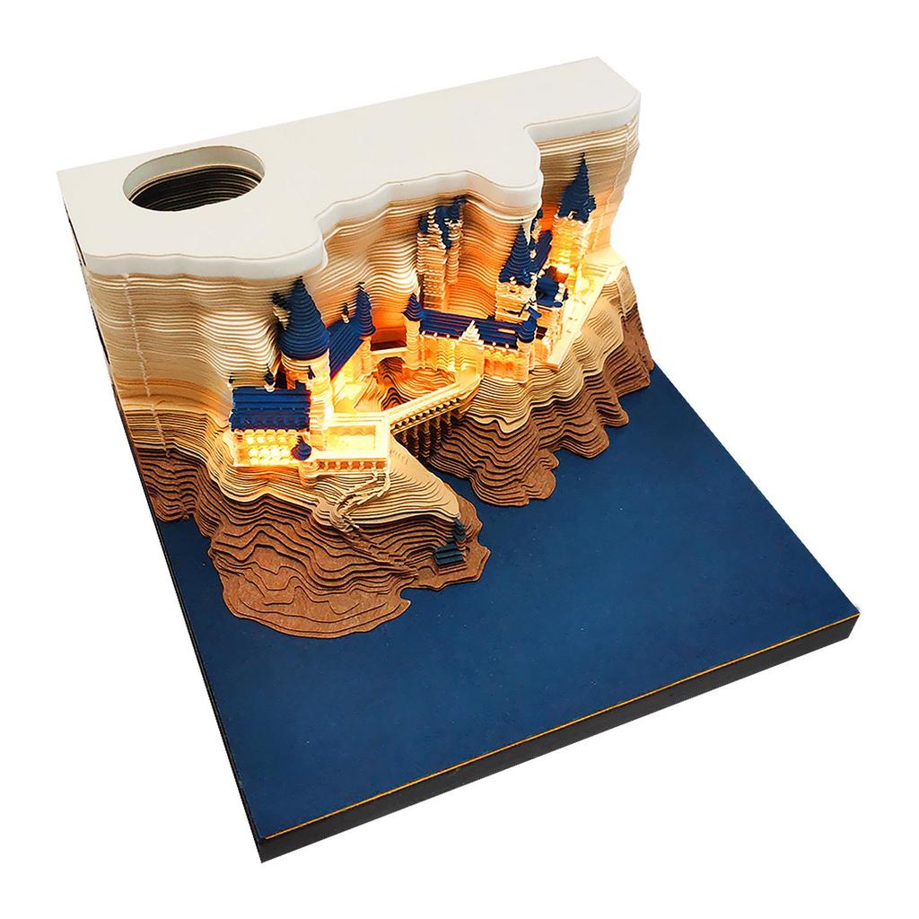 3D Stereoscopic Sticky Note Sculpture 2026 Calendar: Creative Tear-off Convenience Pad and Desktop Ornament