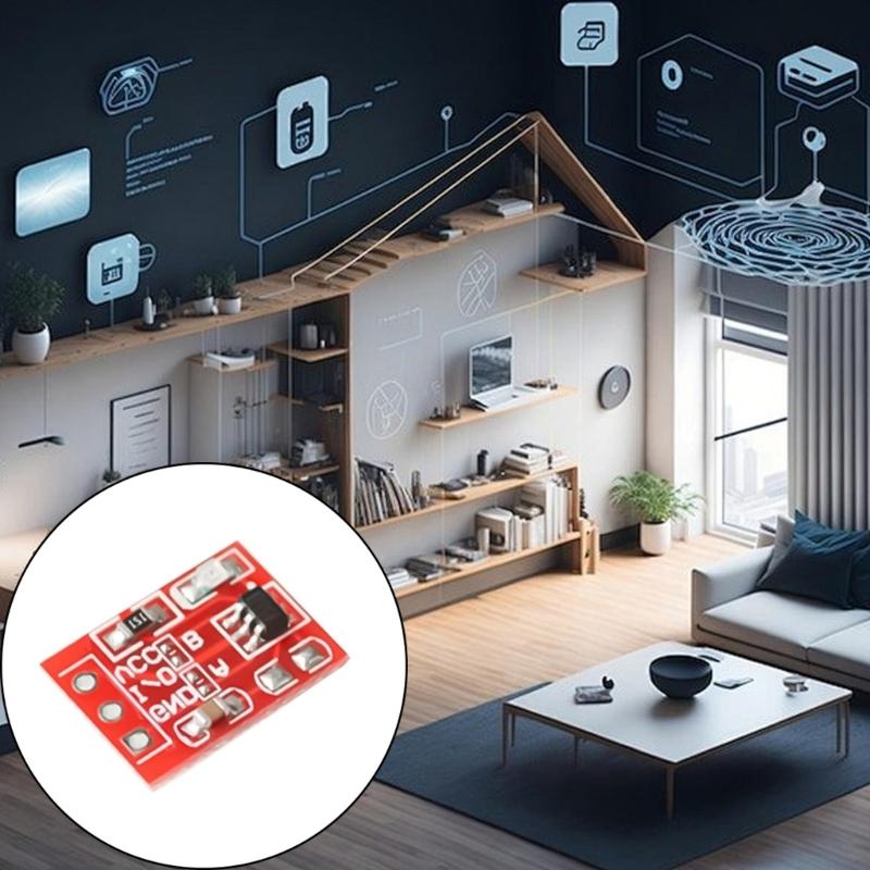 Capacitive Touch Sensors Switching Button Module Low Power Consumption Wide Voltages 2.5V-5.5V AntiInterference Circuit