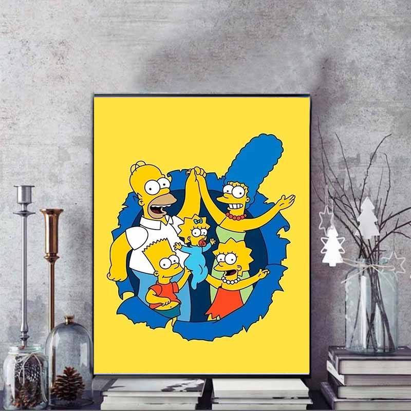 Disney Diamond Painting The Simpsons DIY 5D Mosaic Embroidery Hobby Gift Home Decor