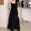 Summer High Waisted Suspender Dress Female Casual Simple Versatile Long Dresses Women Elegant Streetwear Camisole Dress Slimming and Long Skirt